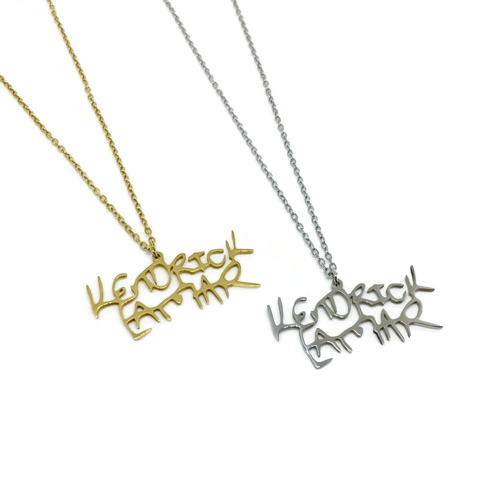 Kendrick Lamar Steel Necklace-3