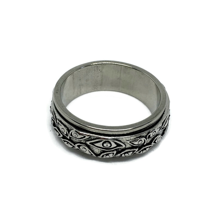 Third Eye Spinning Band Ring by Gifts From The Crypt