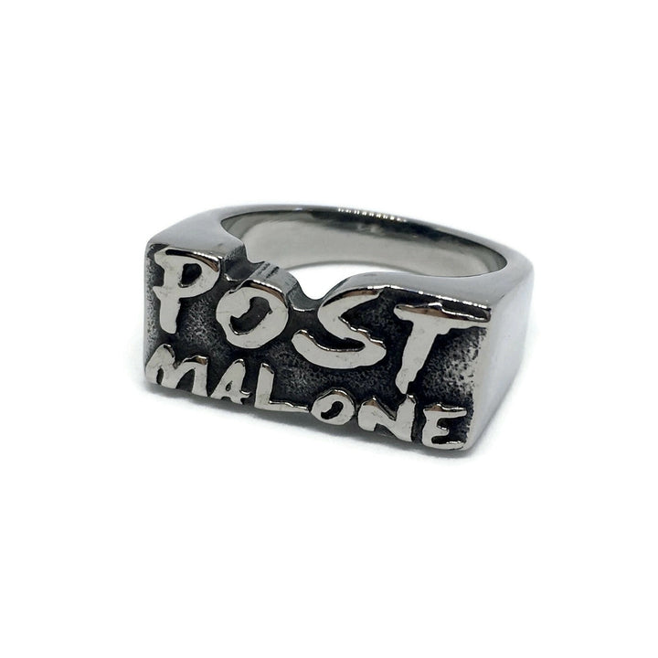 Post Malone Inspired Steel Ring by Gifts From The Crypt