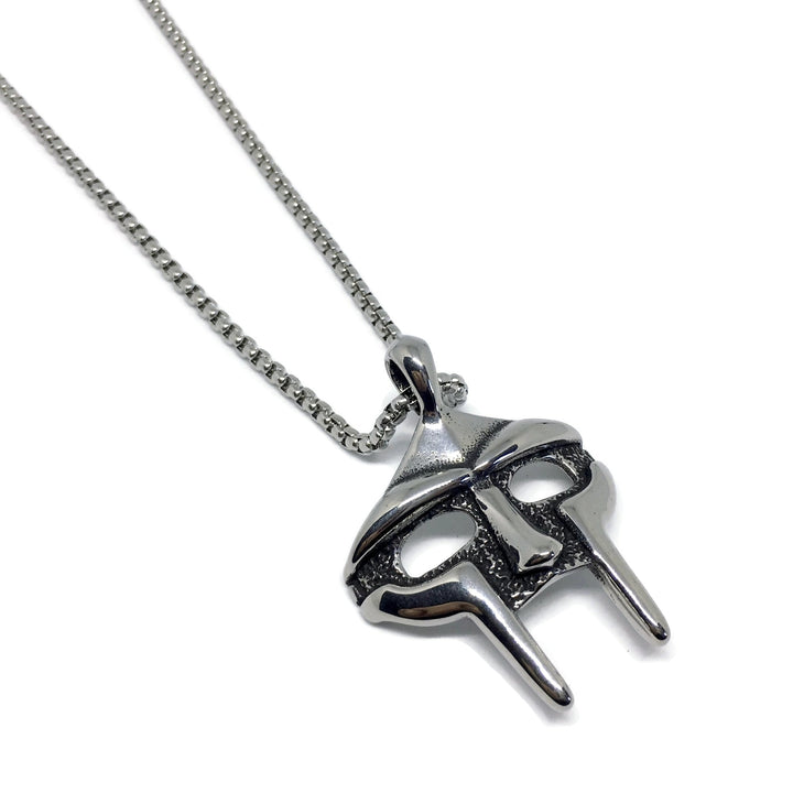 MF DOOM Mask Steel Necklace by Gifts From The Crypt