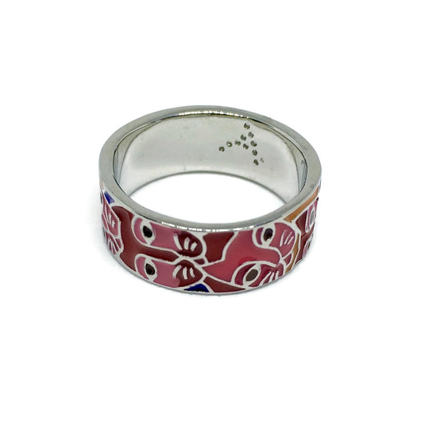 Art Deco Cat Band Ring-0