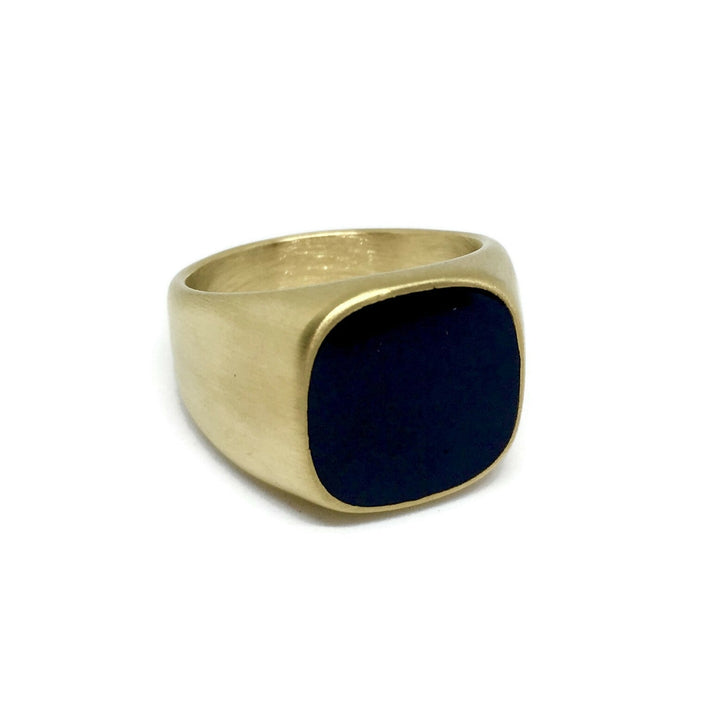 Onyx-Style Black Stone Ring by Gifts From The Crypt