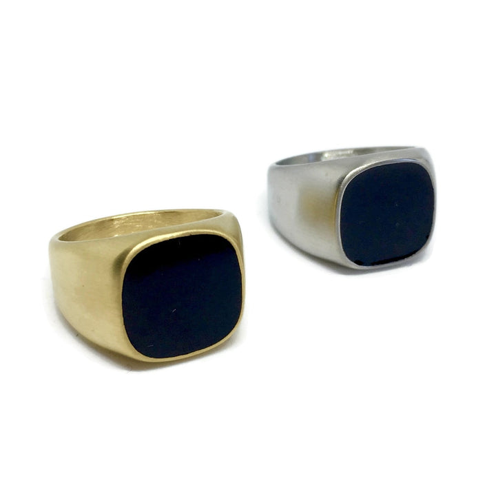 Onyx-Style Black Stone Ring by Gifts From The Crypt