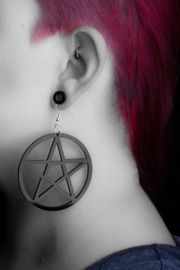 Carman Pentagram Earrings by Darkstorm