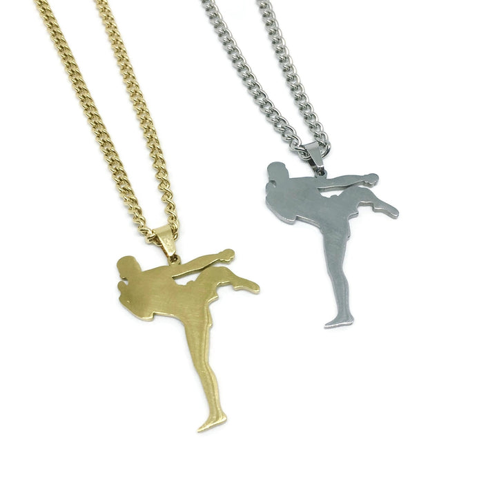 Muay Thai Kickboxer Necklace-3