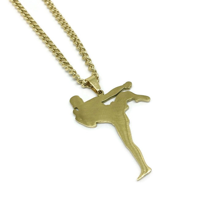 Muay Thai Kickboxer Necklace-1