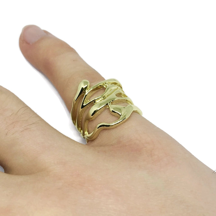 Abstract Shape Wraparound Ring-1