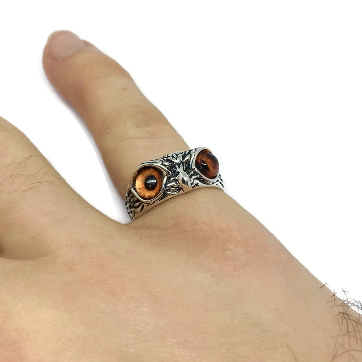 Wise Owl Adjustable Band Ring-2