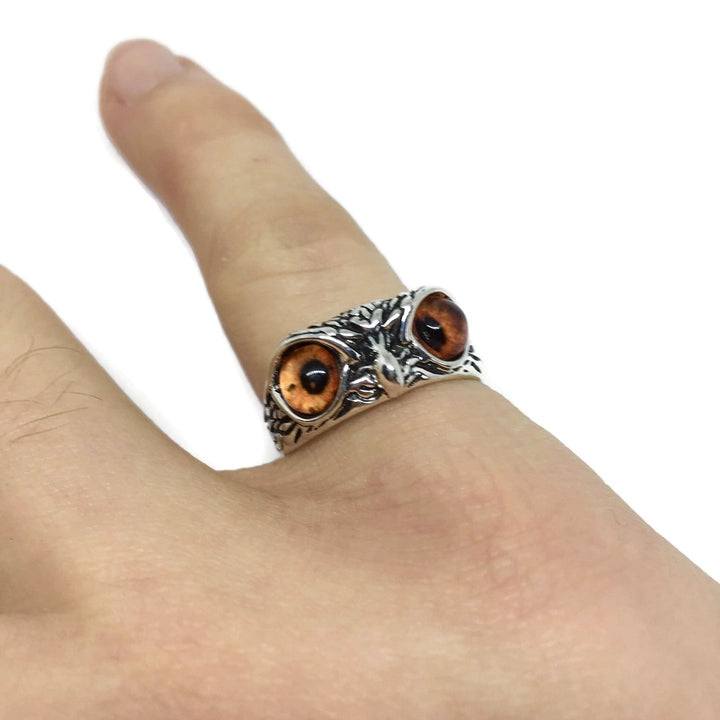 Wise Owl Adjustable Band Ring-0