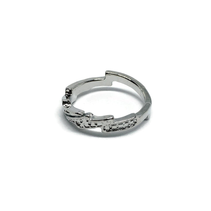 Lightning Iced-Style Band Ring-2