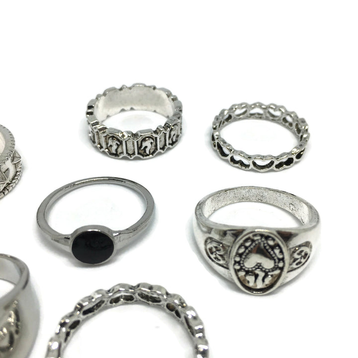 7 Piece Ace of Spades Ring Set-3