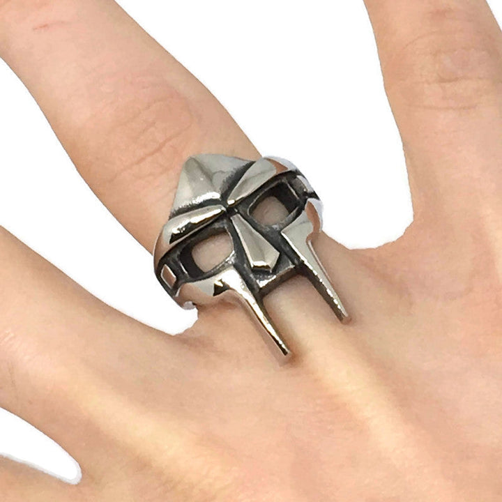 MF DOOM Steel Mask Ring-4