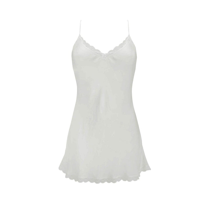 100% Pure Silk Camisole Top in White-0