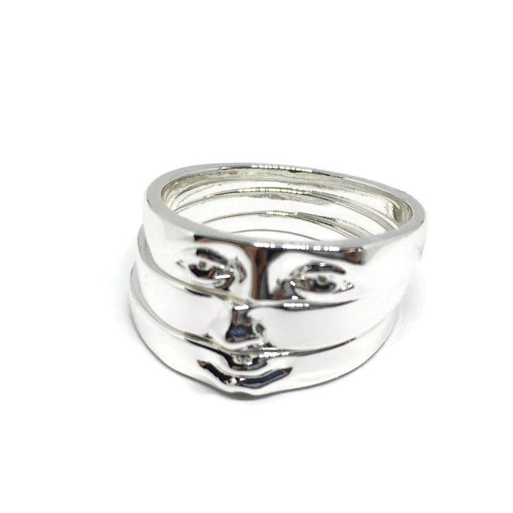 Gifts From The Crypt - Art Deco Face Ring Set-3