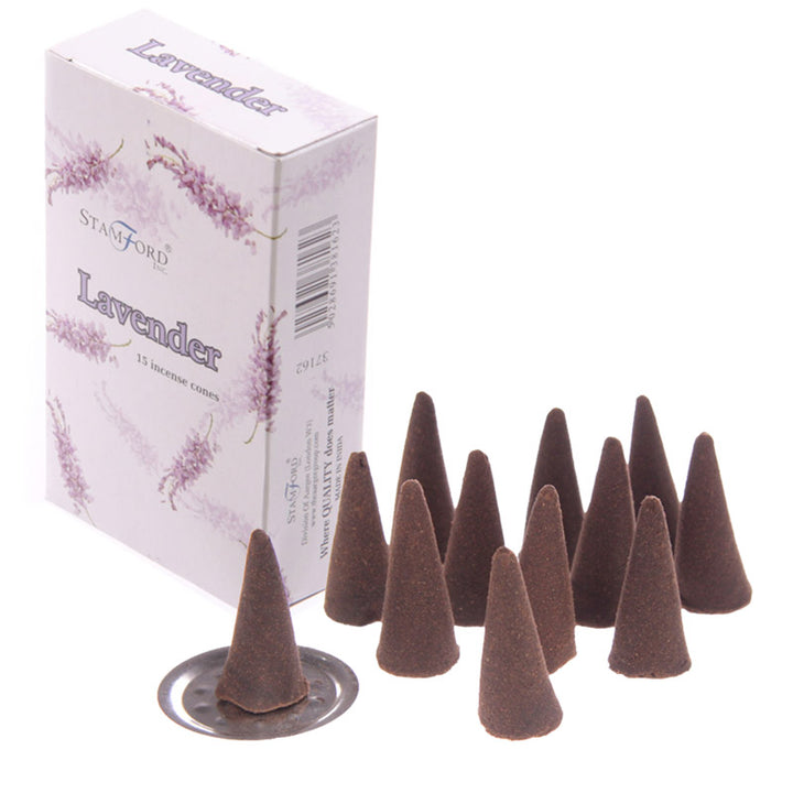 Stamford Hex Incense Cones - Lavender INC211C by Puckator