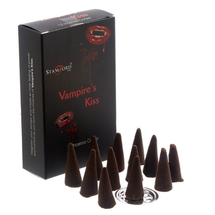 Stamford Black Incense Cones - Vampires Kiss INC291C by Puckator