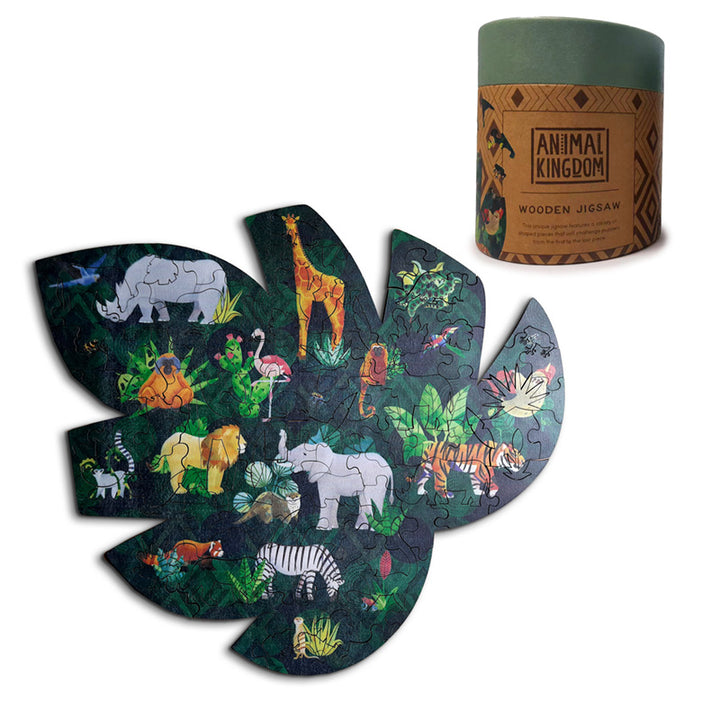 130pc Wooden Jigsaw Puzzle - Animal Kingdom JIG08-0