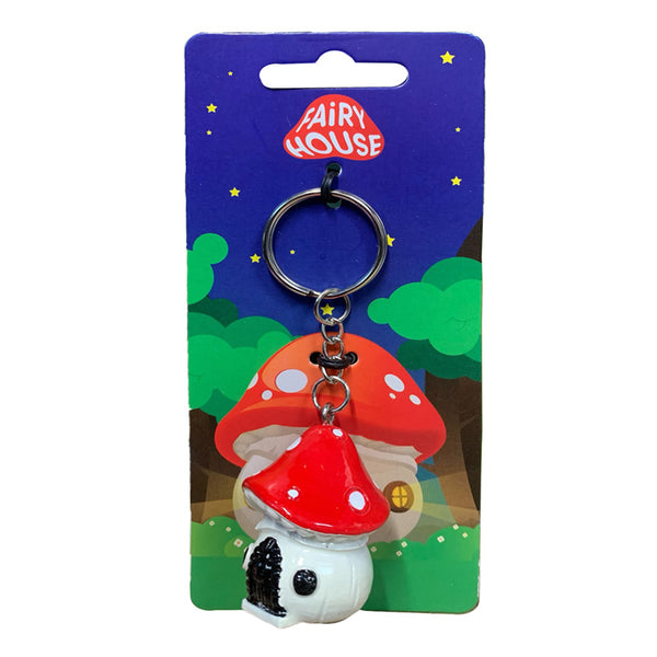 Novelty Keyring - Toadstool Fairy House KEY272 by Puckator