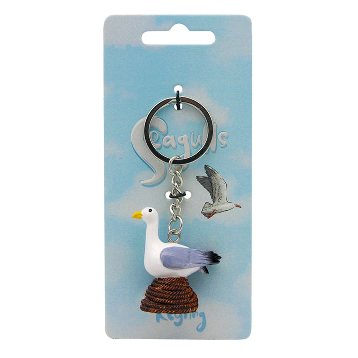 Novelty Keyring - Seagull Buoy on Rope KEY276-0