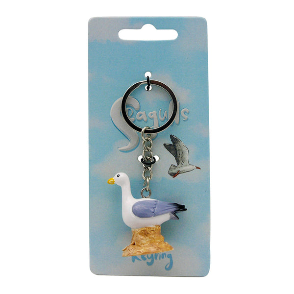 Novelty Keyring - Seagull Buoy on Rock KEY290-0