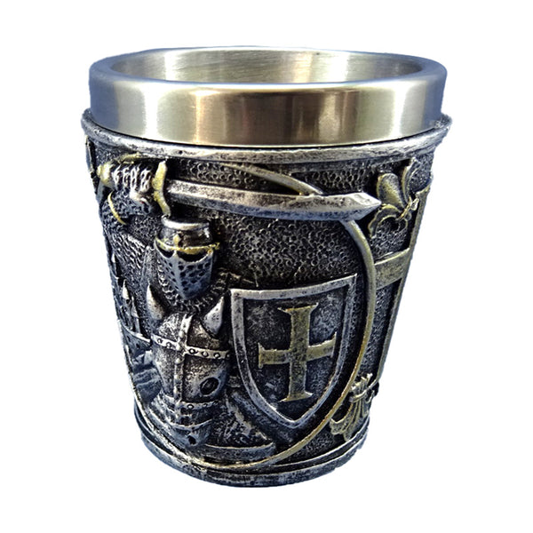 Decorative Shot Glass - Medieval Knight with Shield KN226-0