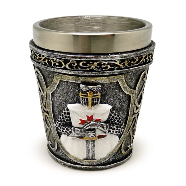 Decorative Shot Glass - Medieval White Knight KN228-0