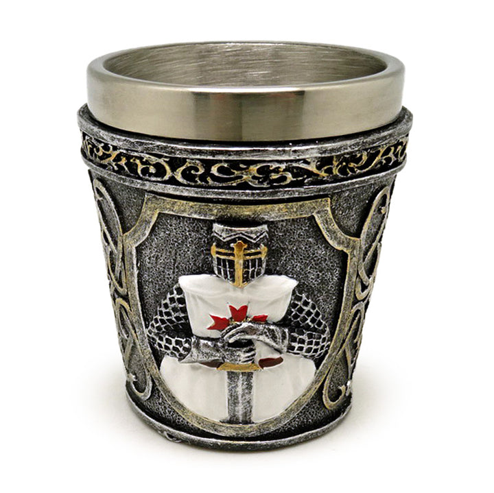 Decorative Shot Glass - Medieval White Knight KN228 by Puckator