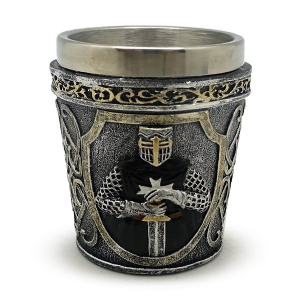 Decorative Shot Glass - Medieval Black Knight KN229-0