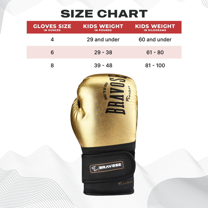 Fearless Gold Junior Gloves-4