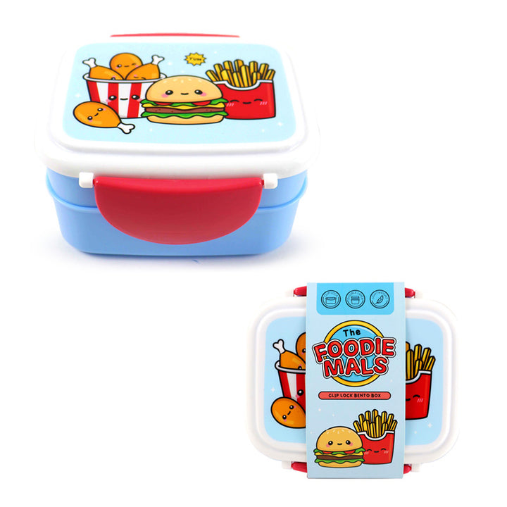 Bento Clip Lock Lunch Box with Cutlery - Foodiemals LBOX115-0