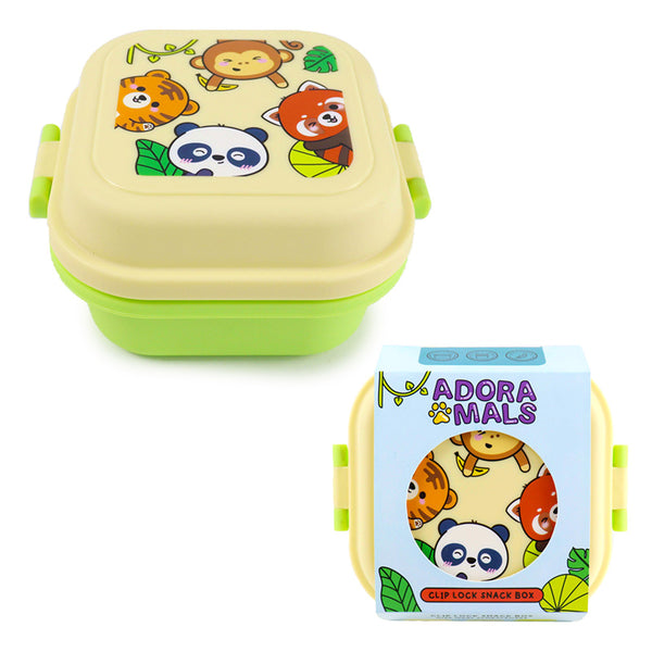 Bento Clip Lock Snack Lunch Box - Adoramals Wild LBOX117 by Puckator