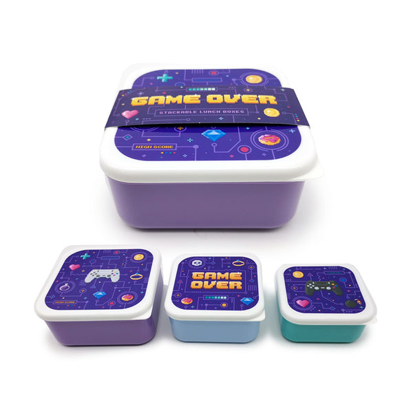 Lunch Boxes Set of 3 (M/L/XL) - Game Over LBOX121-0