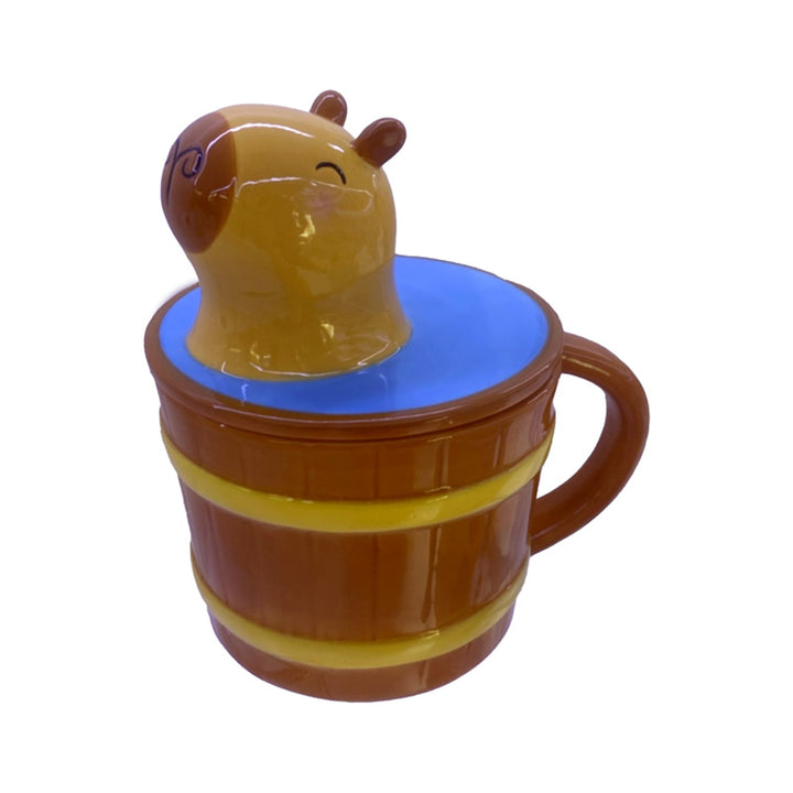 Ceramic Lidded Mug - Capybara LMUG24-0