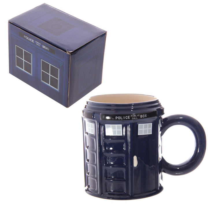 Novelty Ceramic Police Box Mug LON54-0