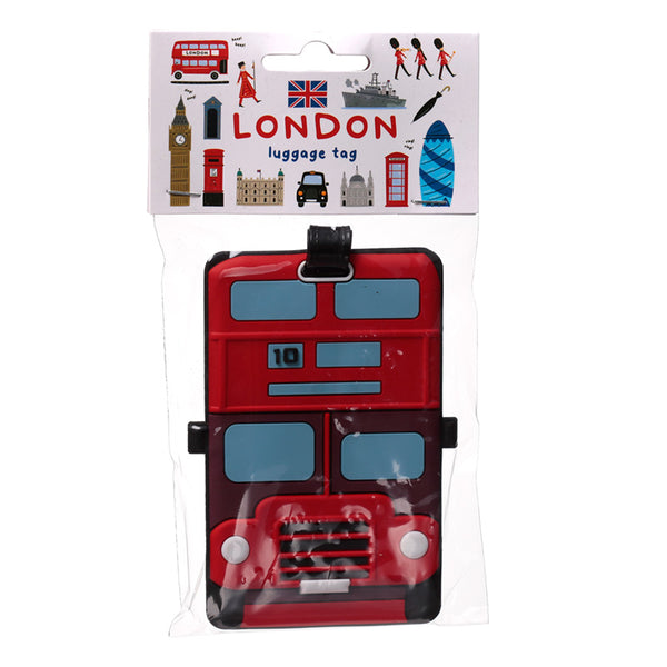 PVC Luggage Tag - London Icons London Bus LON57-0