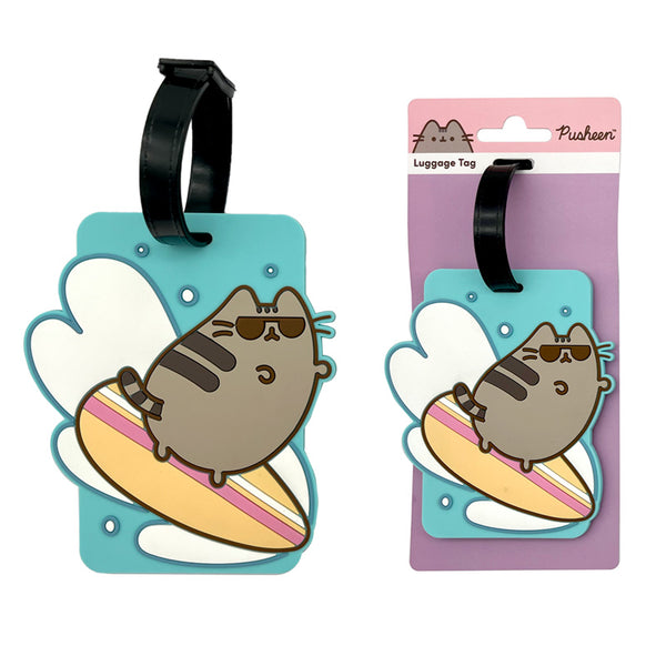 PVC Luggage Tag - Pusheen the Cat Summer Surfer LUT40 by Puckator