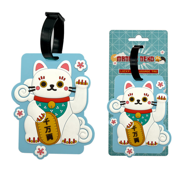 PVC Luggage Tag - Maneki Neko Lucky Cat LUT41-0