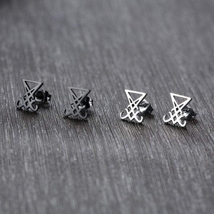 Lucifer Stud Earrings-0