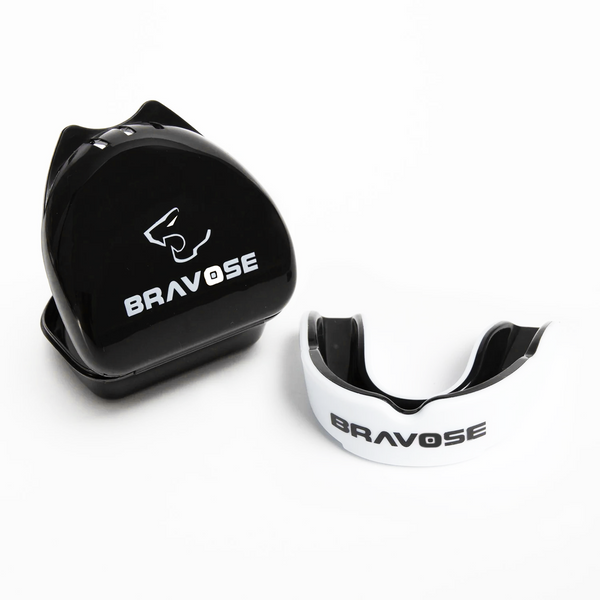 Bravose White Mouth guard Gum shield-0