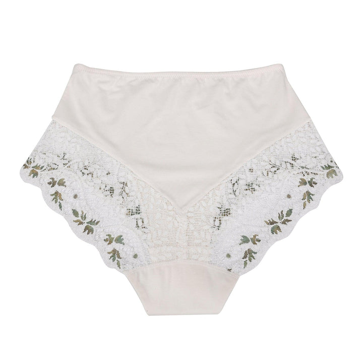 Nova - High Waisted Silk & Organic Cotton Full Brief by Juliemay Lingerie