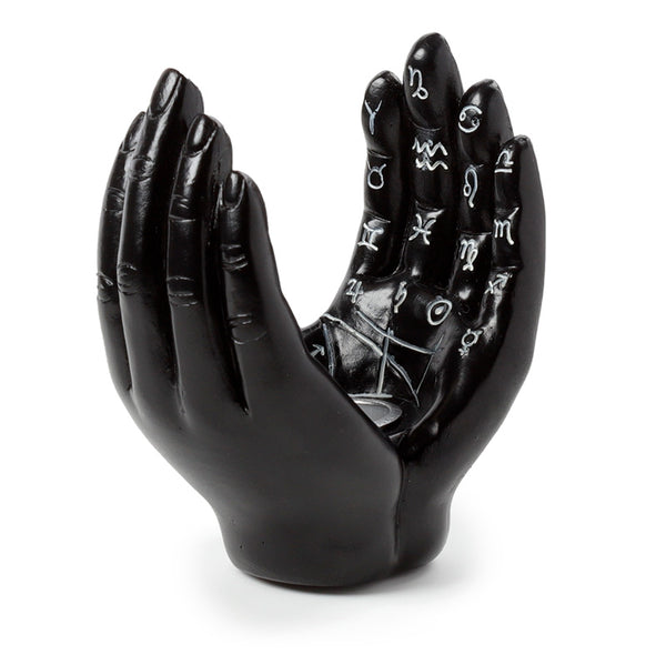 Decorative Incense Cone Burner - Mantric Hand/Tarot Hand Open Palms MANT09 by Puckator