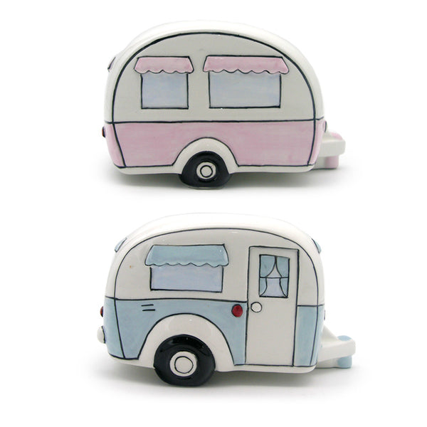 Ceramic Money Box - Home Is Where You Park It Caravan MB263-0