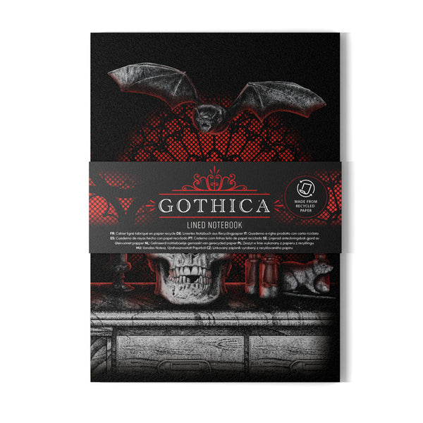 Recycled Paper A5 Lined Notebook - Gothica MEMO126-0