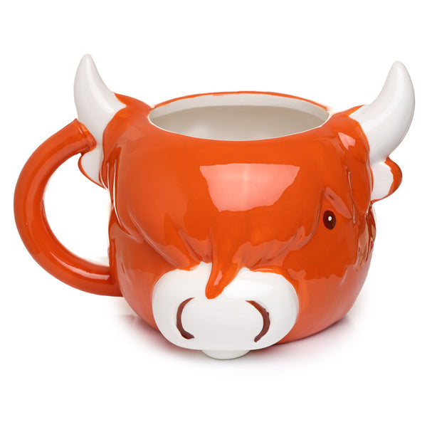 Ceramic Shaped Head Mug - Highland Coo Cow MUG383 by Puckator