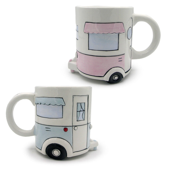 Collectable Shaped Ceramic Mug - Home Is Where You Park It Caravan MUG439-0