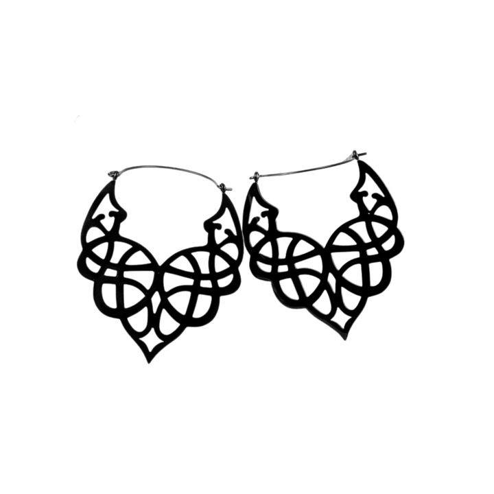 Manuscript Hoop Earrings-1