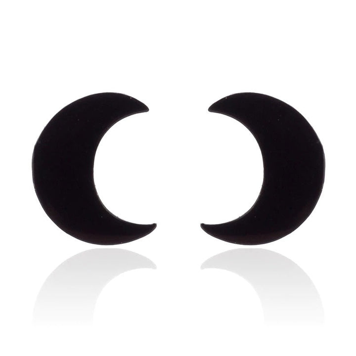 Moon Stud Earrings-3