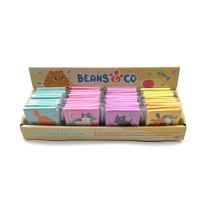Nail File Matchbook - Beans & Co Cats NAIL156-0