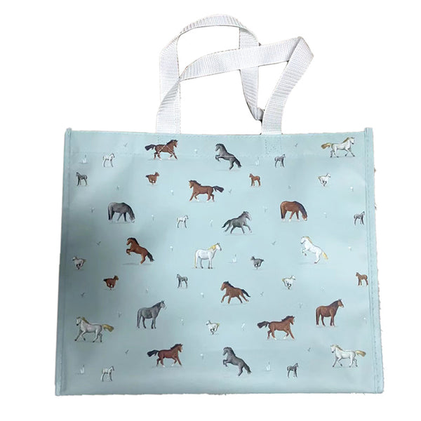 Durable Reusable Shopping Bag - Willow Farm Horses NWBAG82-0