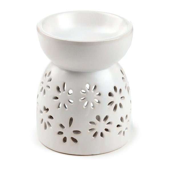 Ceramic Oil & Wax Burner - Daisy Cut-Out OB370-0